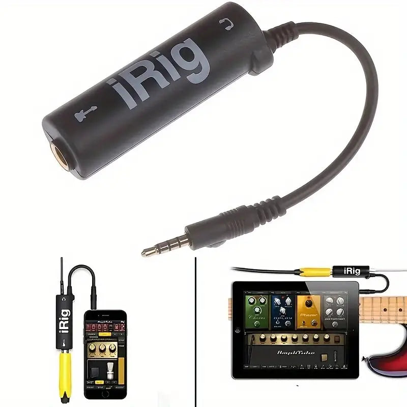 i-Rig 2 Convertidor de Interfaz de Guitarra Premium I-Rig con Afinador