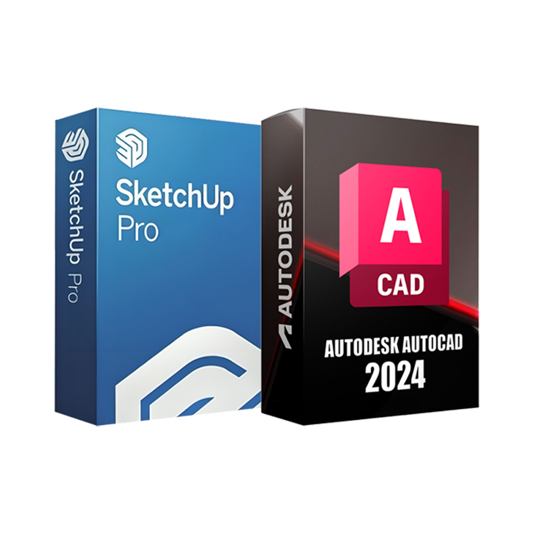 Sketchup 2024 e AutoCAD 2024