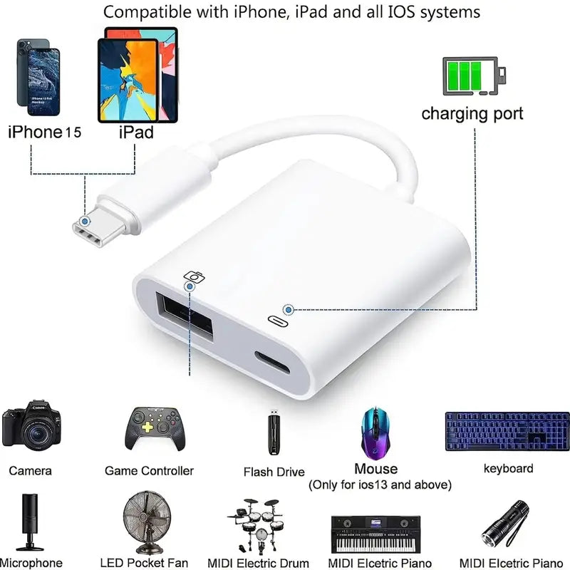 Adaptador OTG, Macho a Hembra