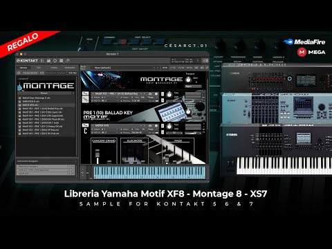 YAMAHA MOTIF XF8 - MONTAGE 8 & MOTIF XS7 | TODO EN UNA SOLA LIBRERIA PARA KONTAKT ¡TODO EN UNO!